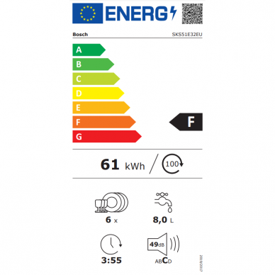 BOSCH SKS51E32EU Indaplovė stacionari 2