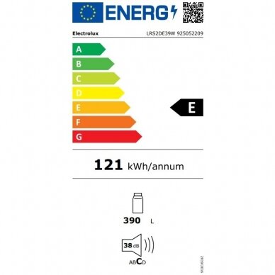 Electrolux LRS2DE39W Šaldytuvas stacionarus 2