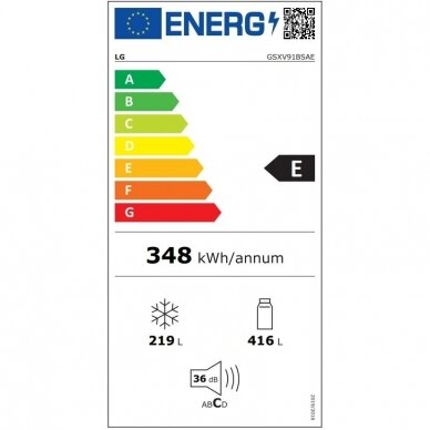 LG GSXV91BSAE Šaldytuvas stacionarus 3